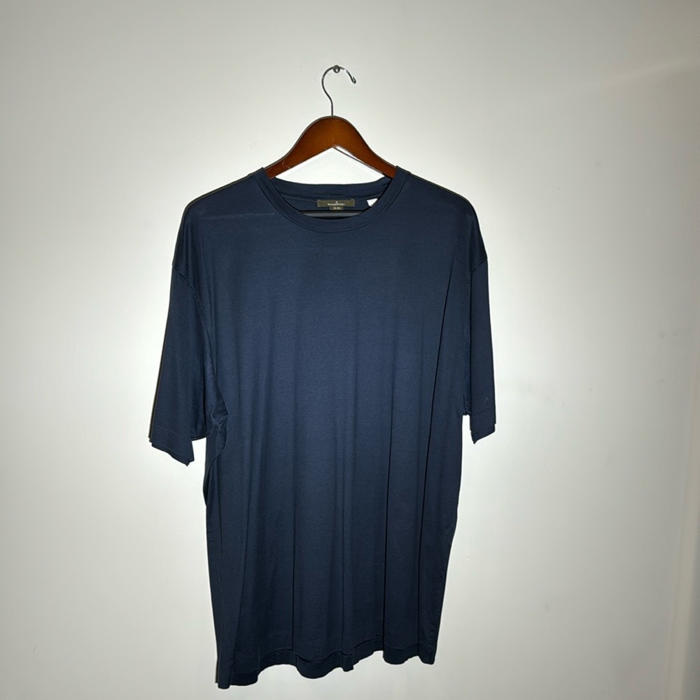 Ermenegildo Zegna Men’s Extra Large Dark Blue T-Shirt